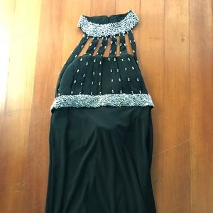 Floor length choker prom dress. Size 2.